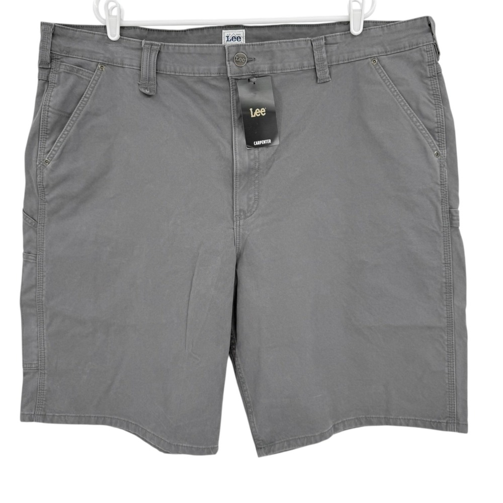 Lee Workwear Men's Carpenter Shorts 46 Painters Grey Pocket Tool Heavy Duty NWT